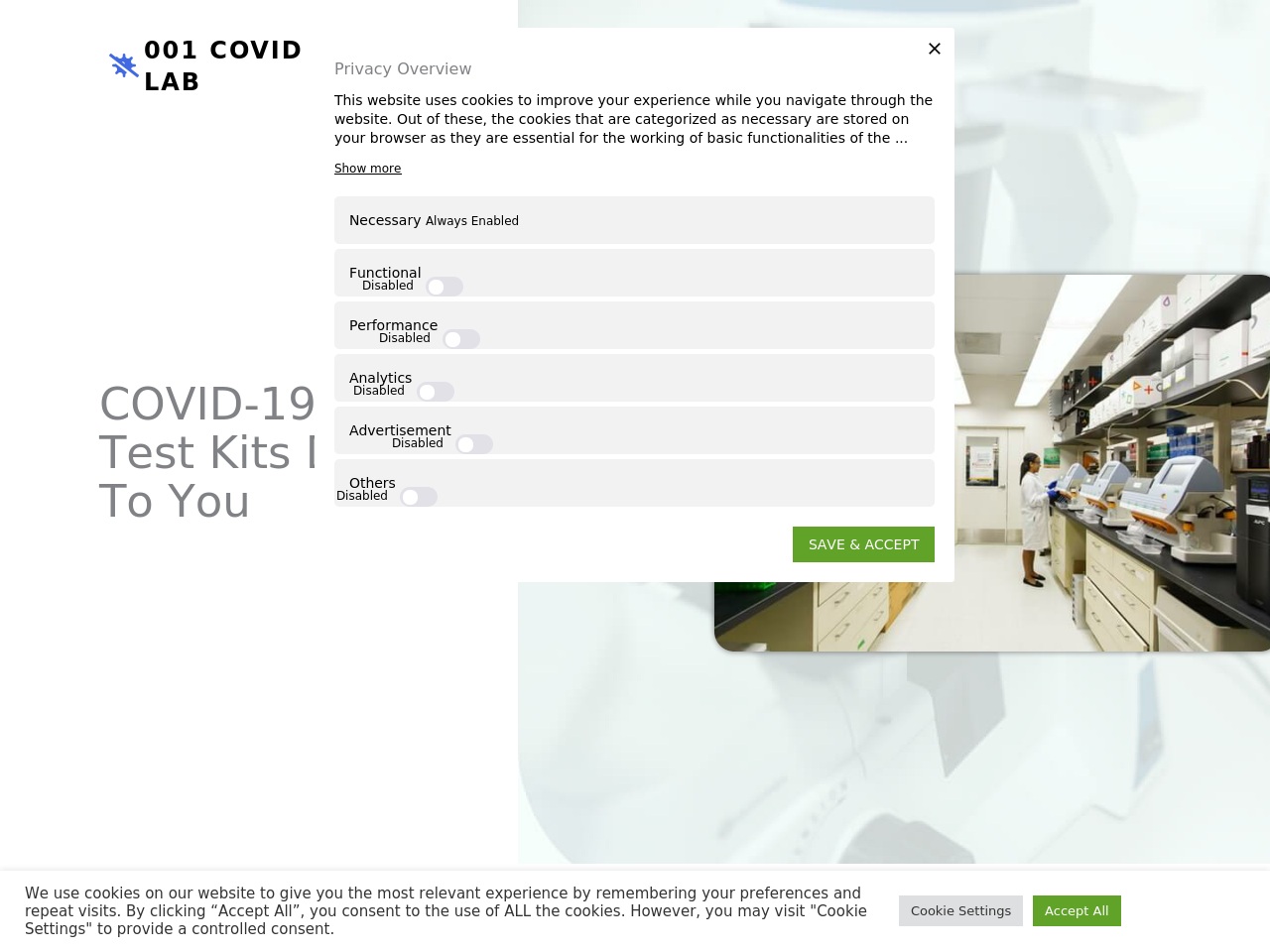 001covidlab.com screenshot alt-text