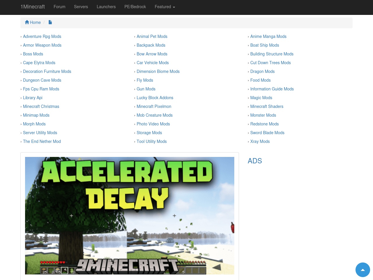 1minecraft.net screenshot alt-text