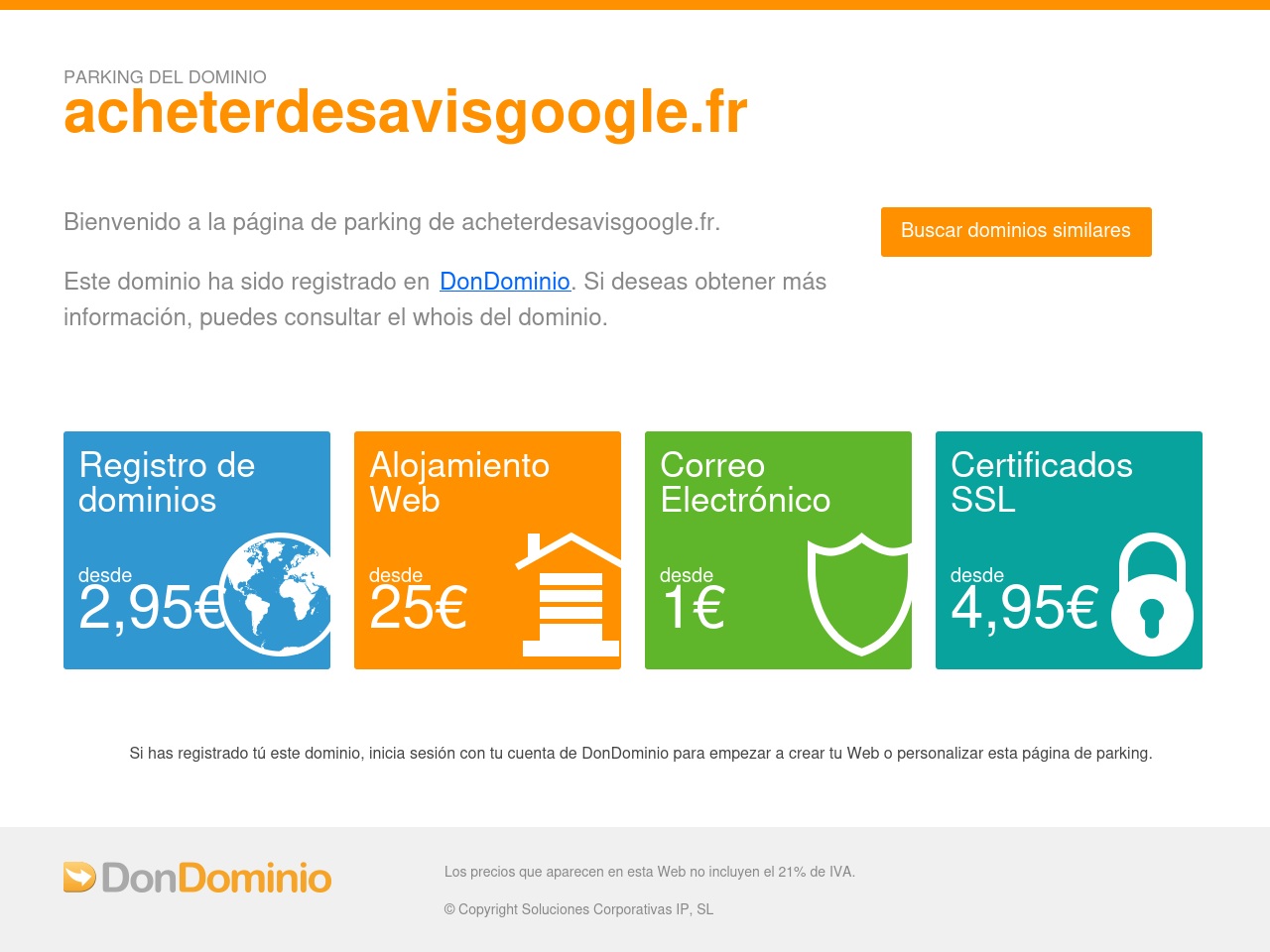 acheterdesavisgoogle.fr screenshot alt-text