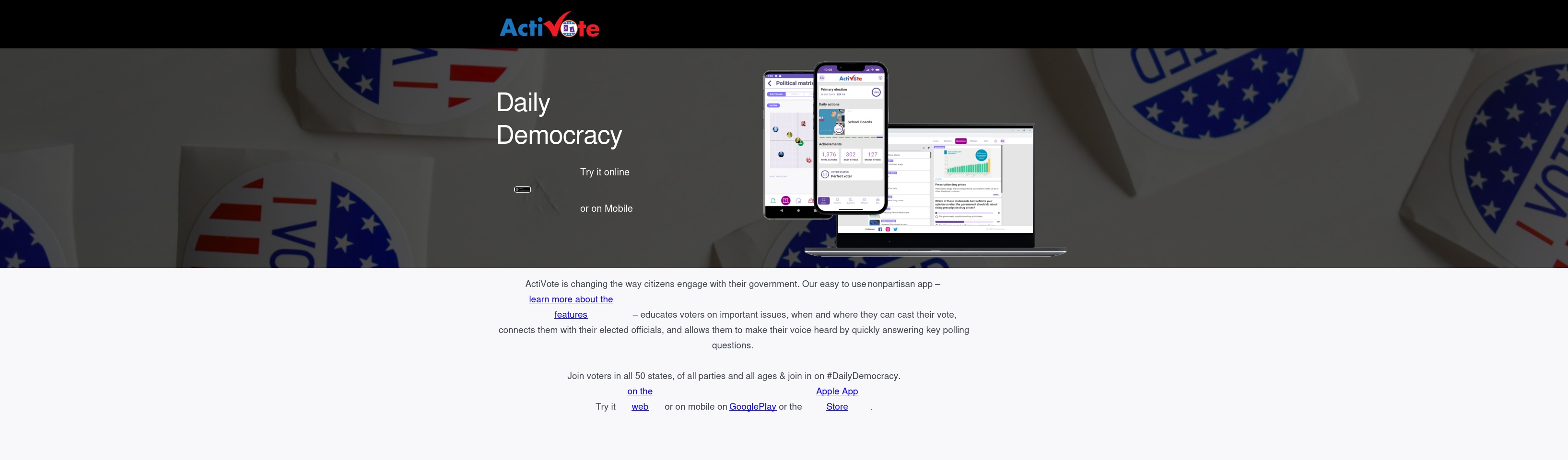 activote.com screenshot alt-text