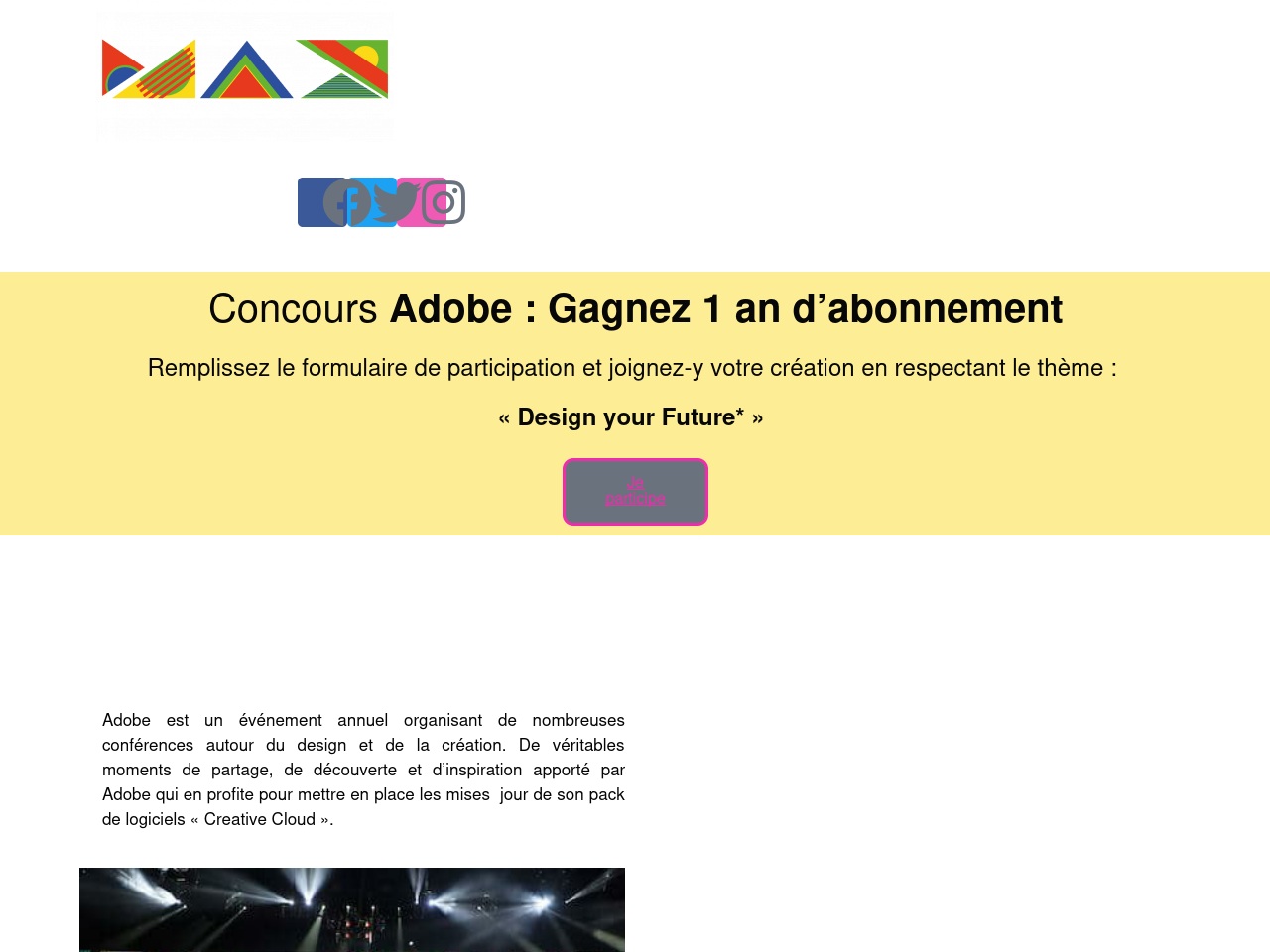 adobemaxstudionline.club screenshot alt-text