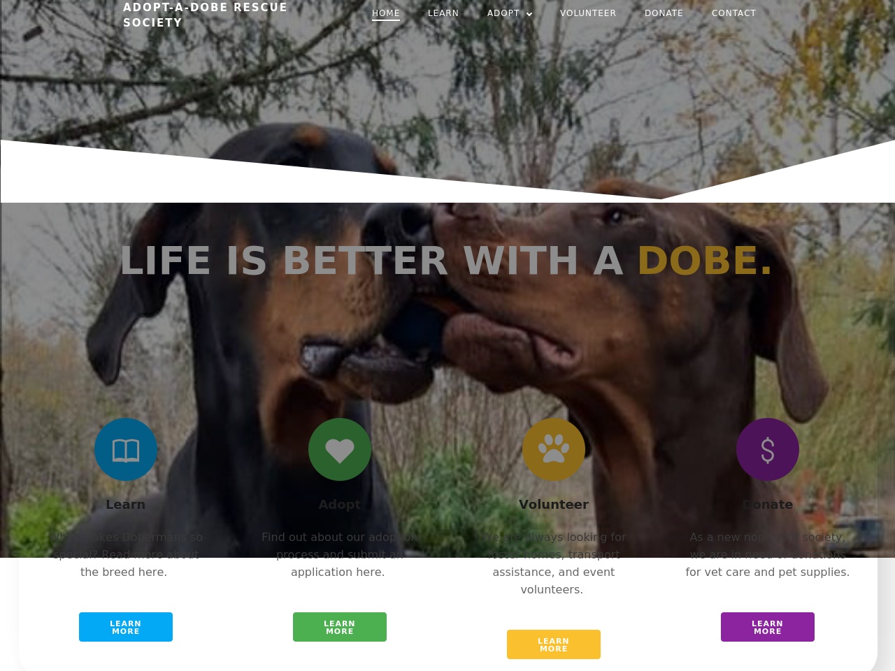 adoptadobe.com screenshot alt-text
