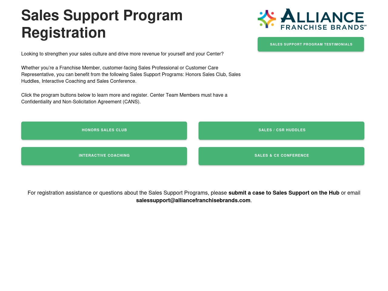 afbsalessupport.com screenshot alt-text