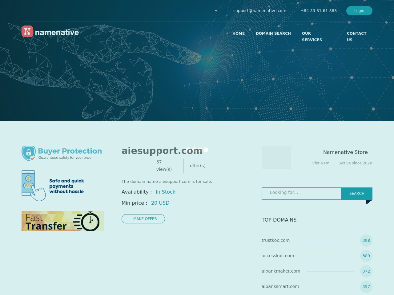 aiesupport.com screenshot alt-text