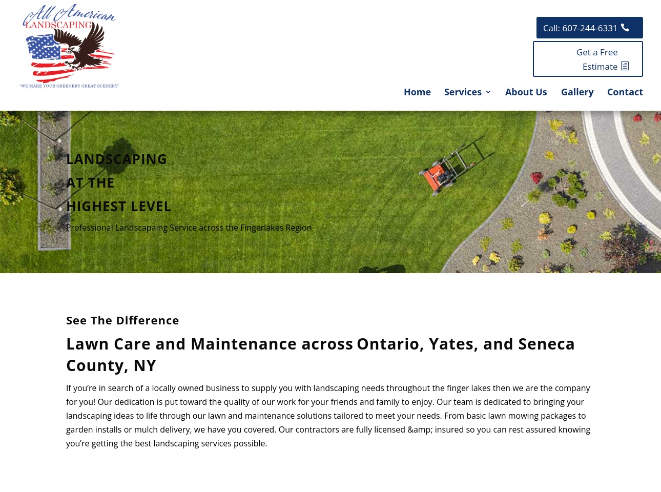 allamericanlandscapingny.com screenshot alt-text
