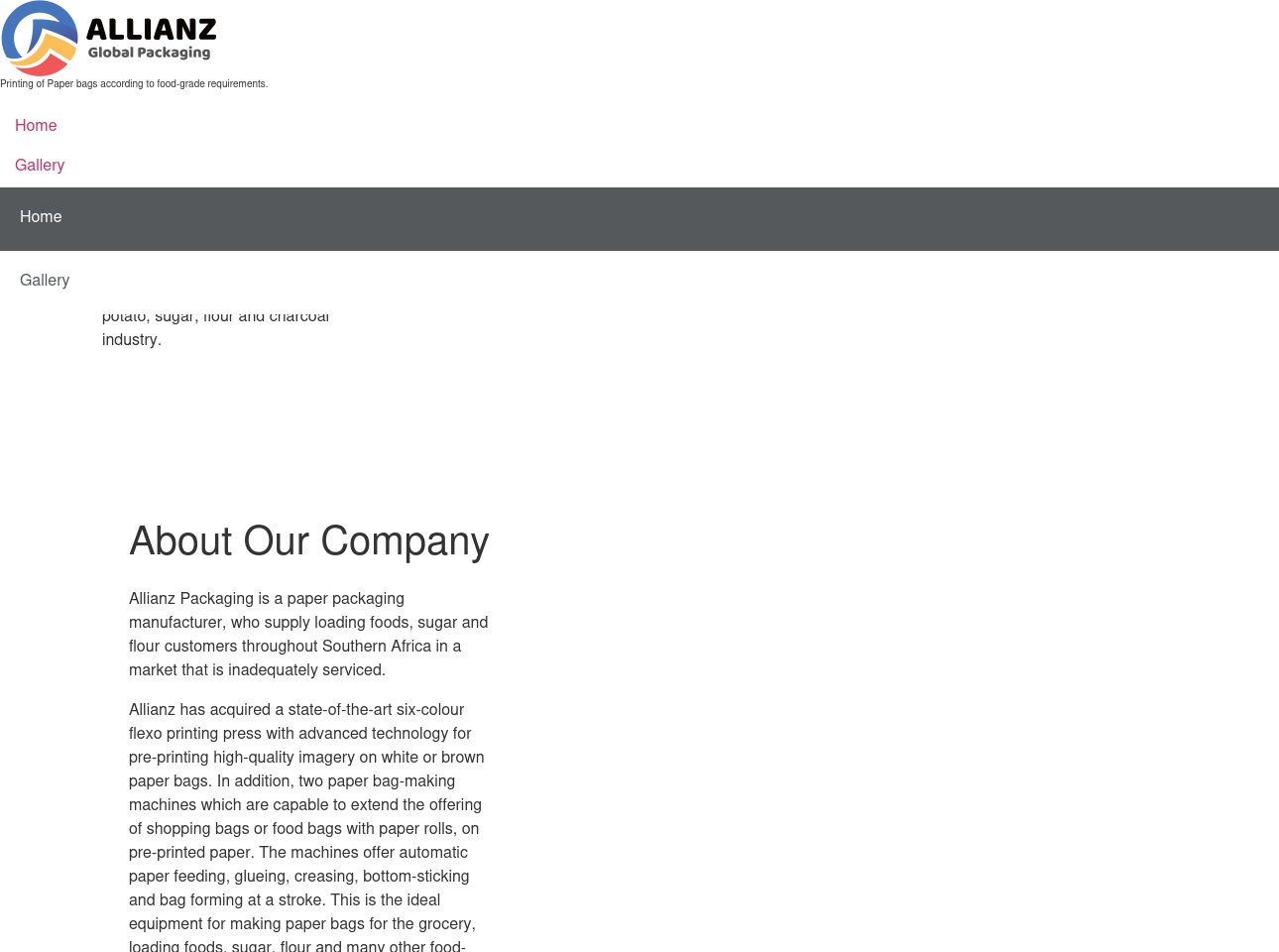 allianzpackaging.com screenshot alt-text
