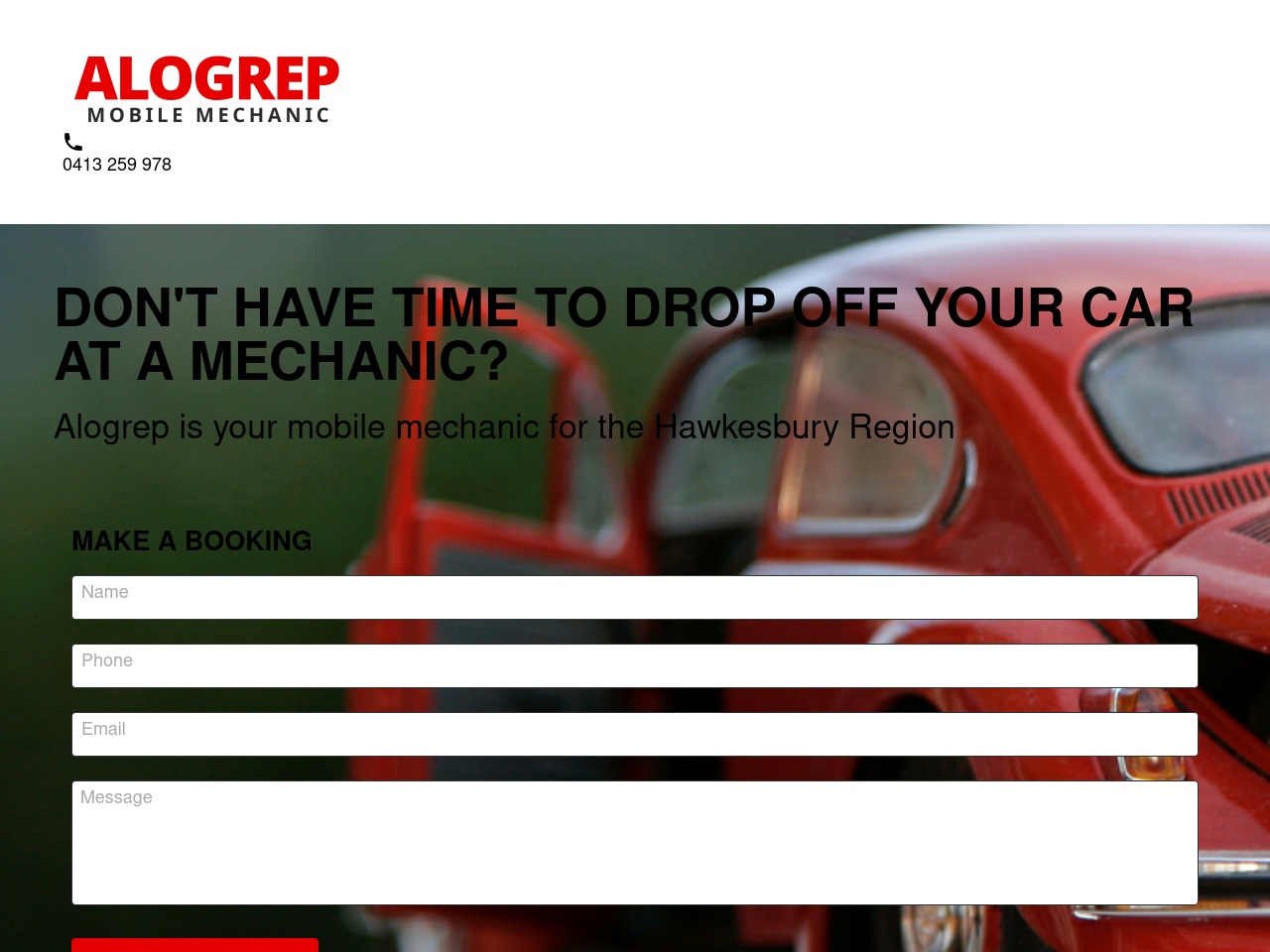 alogrepmobilemechanic.com.au screenshot alt-text