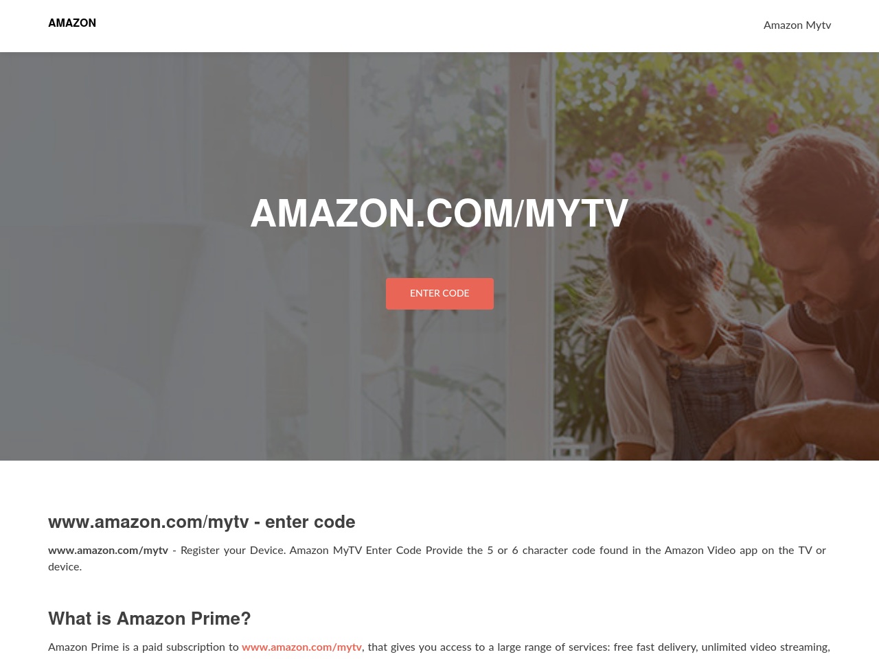 amazon-mytvcode.com screenshot alt-text