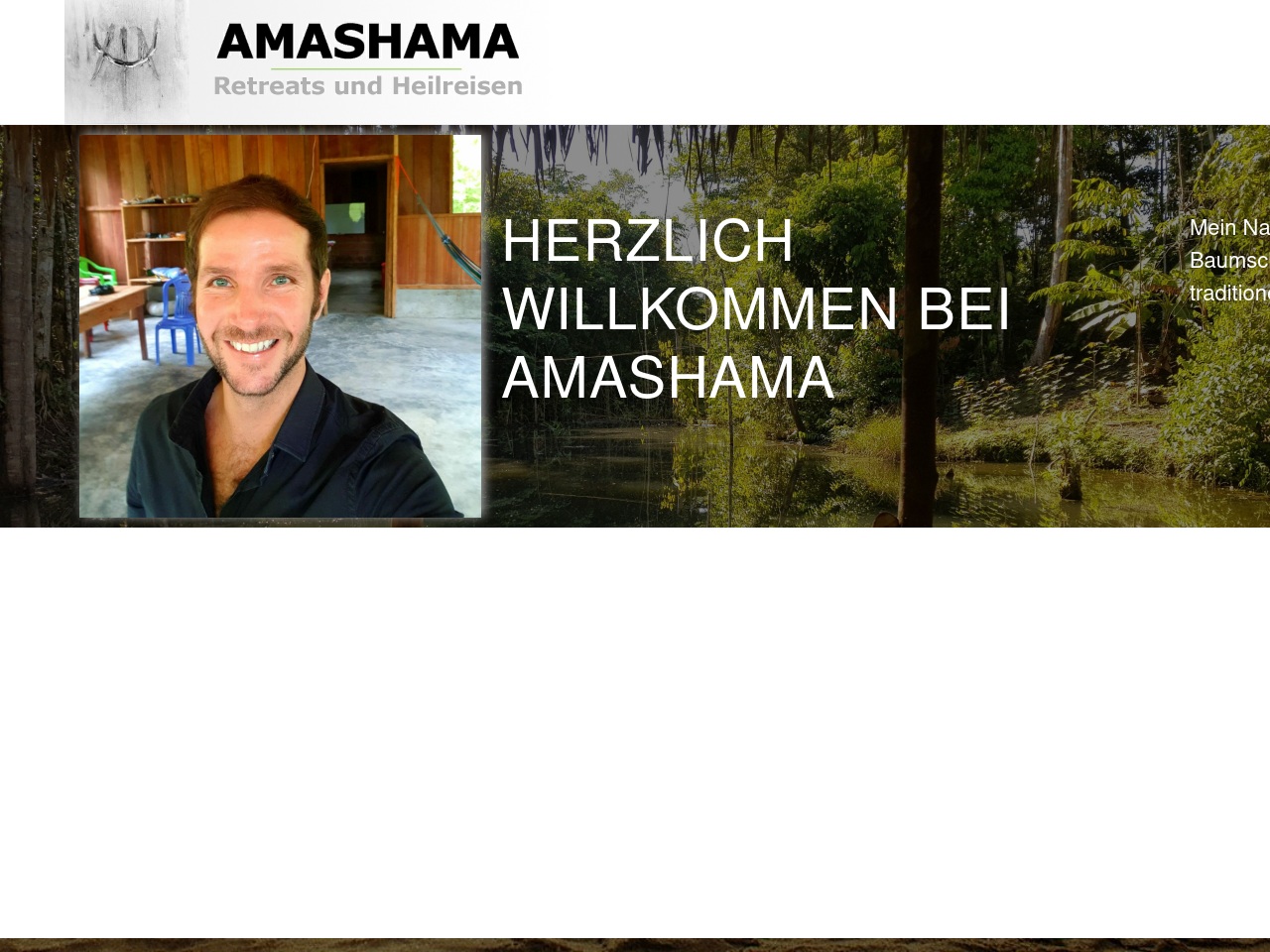 amazonas-schamanismus.com screenshot alt-text