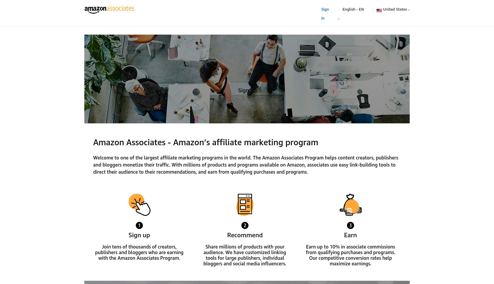 amazonassociate.online screenshot alt-text