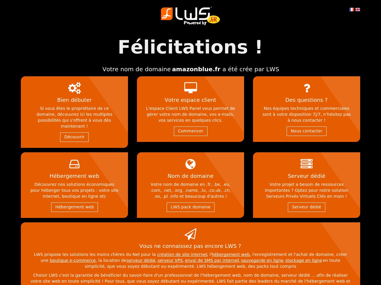 amazonblue.fr screenshot alt-text