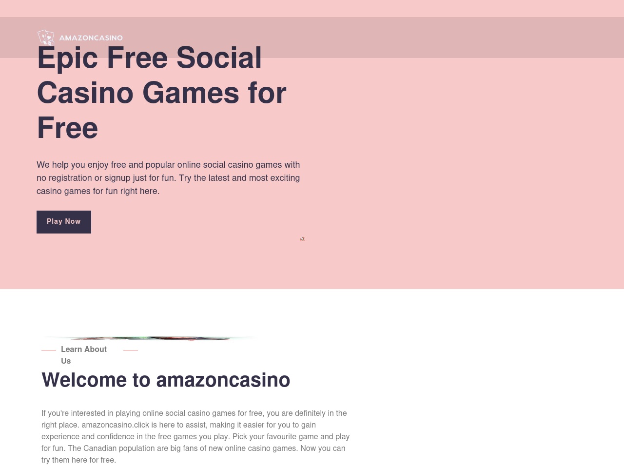 amazoncasino.click screenshot alt-text