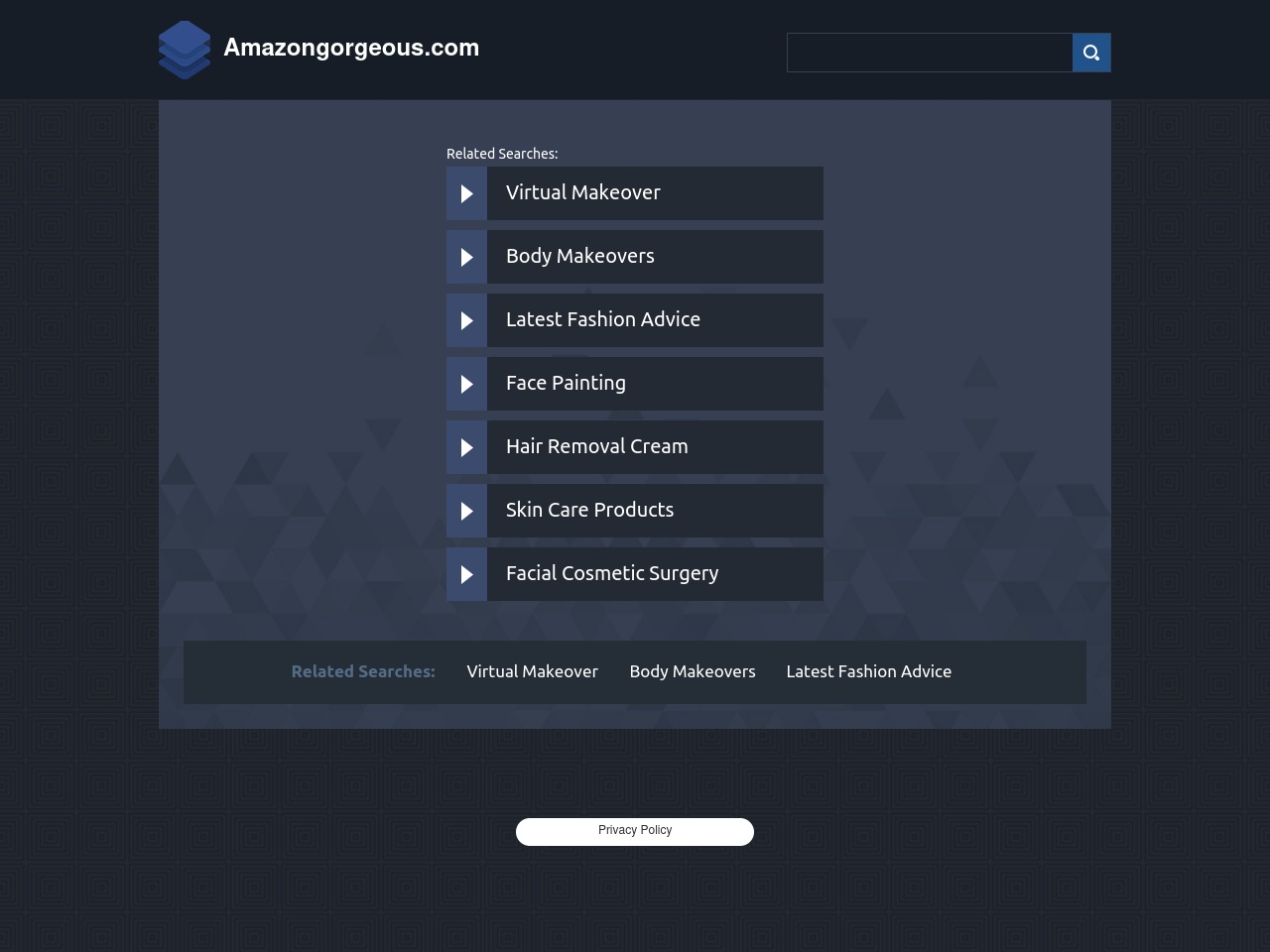amazongorgeous.com screenshot alt-text