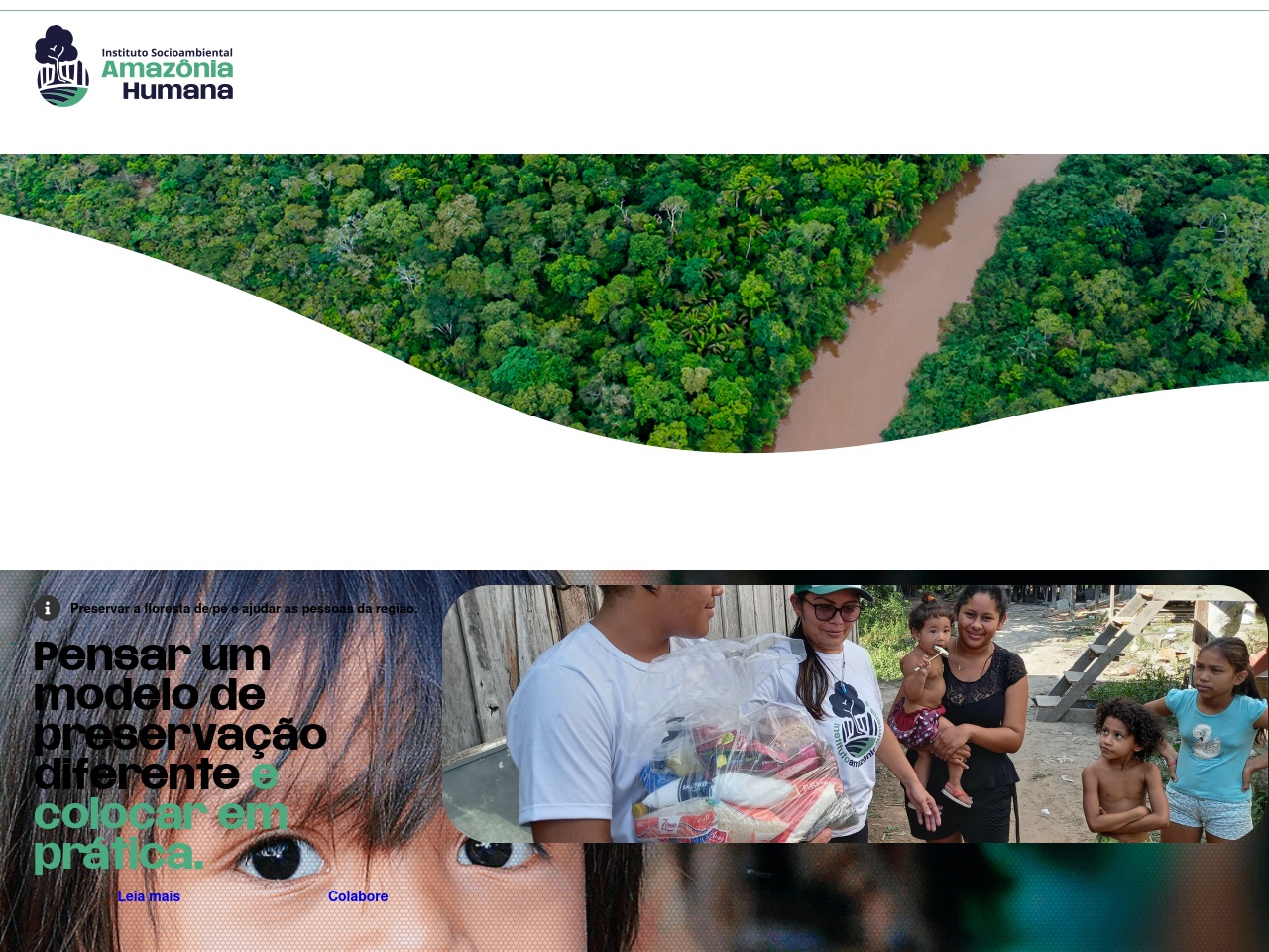 amazoniahumana.org screenshot alt-text