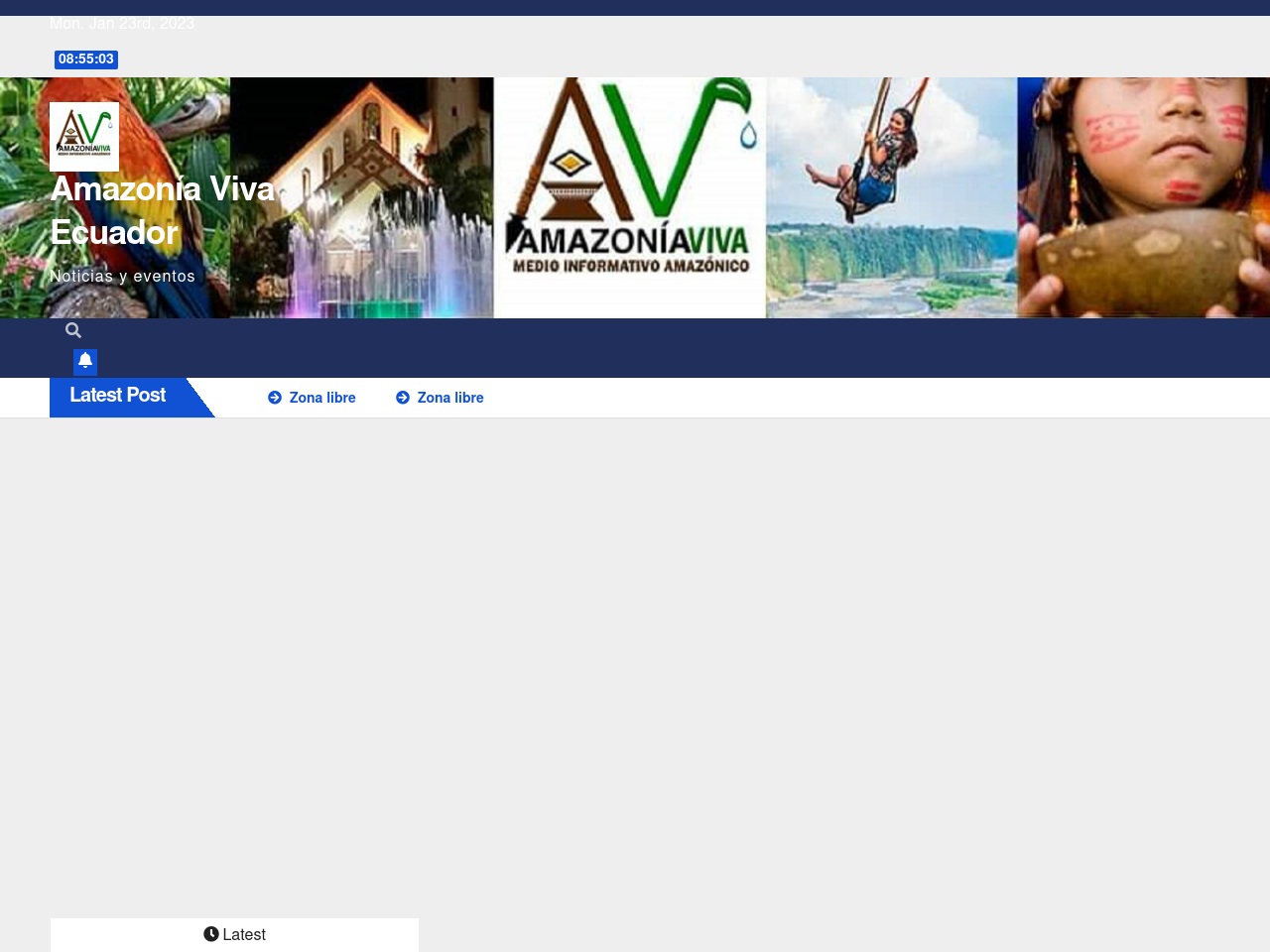 amazoniavivaecuador.com screenshot alt-text