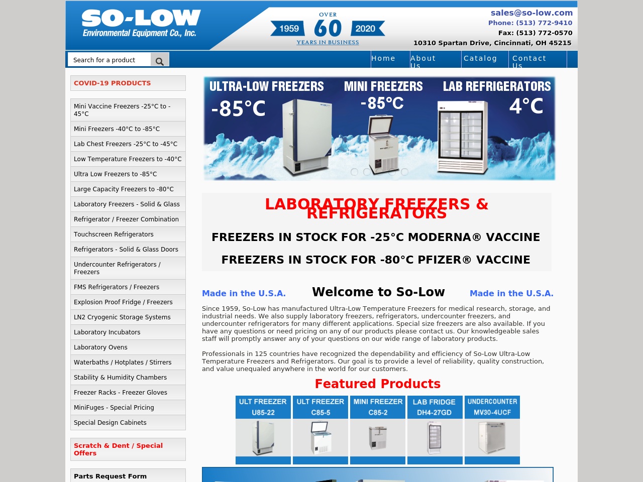 amazonultracoldfreezer.com screenshot alt-text
