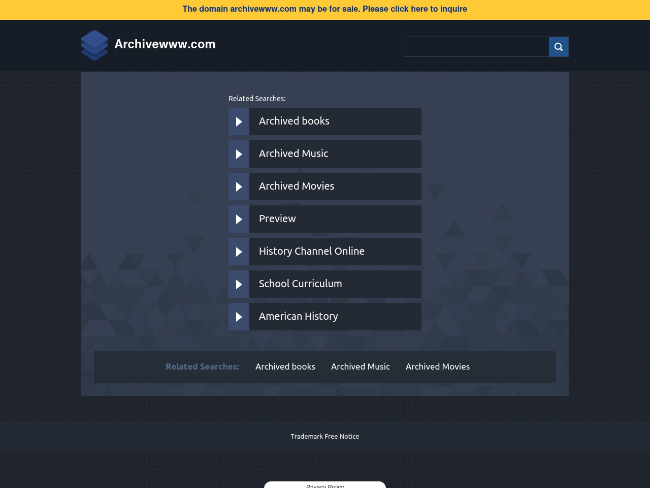 archivewww.com screenshot alt-text