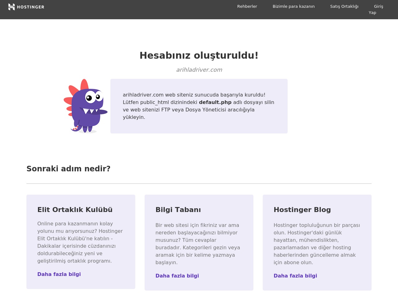 arihladriver.com screenshot alt-text