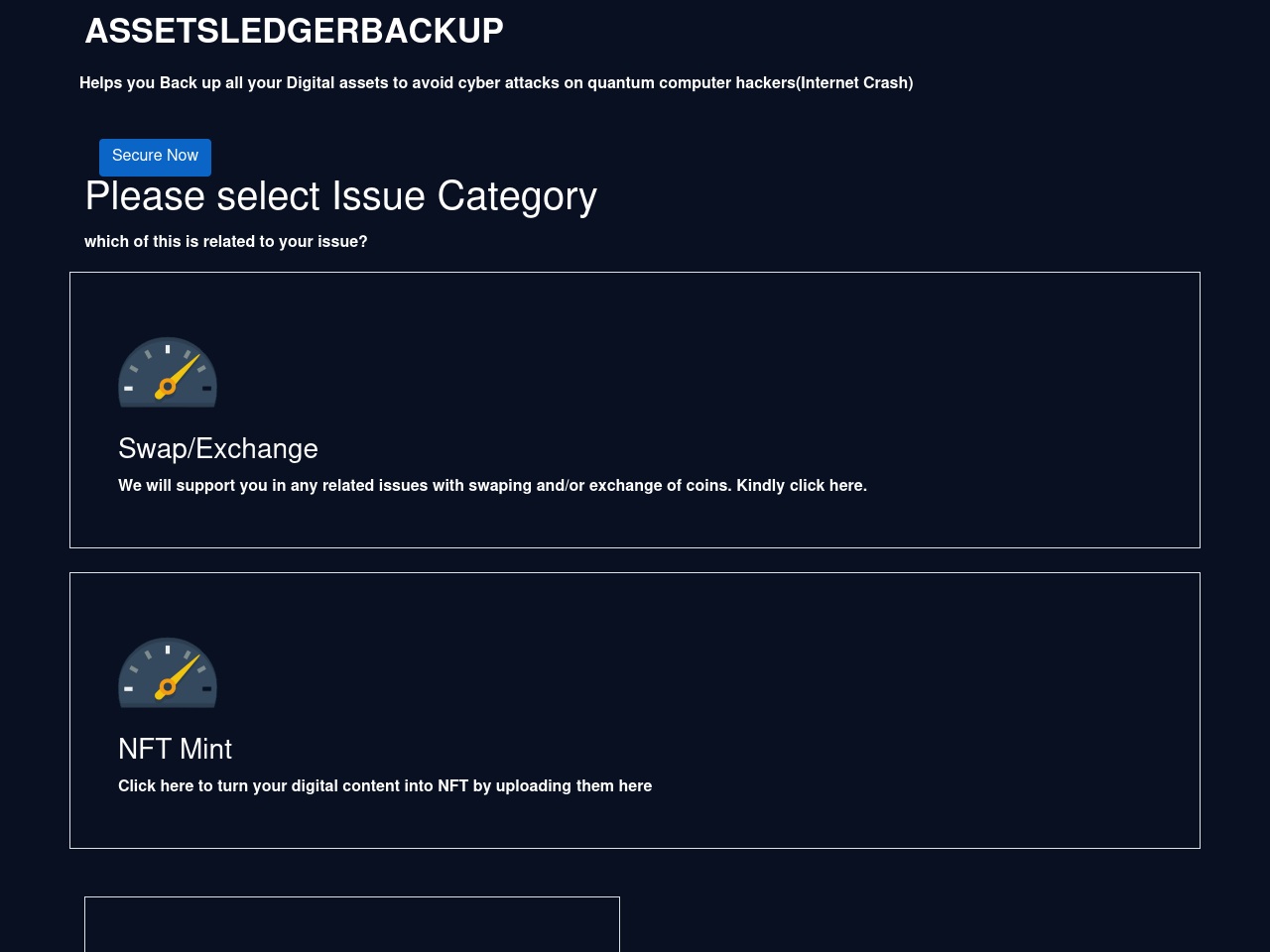 backupassetledger.com screenshot alt-text