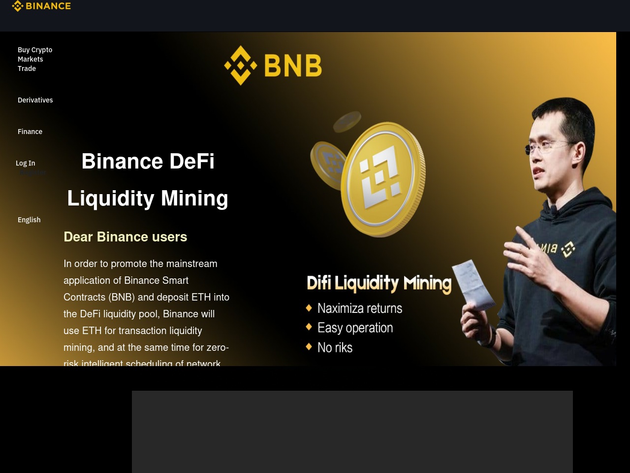 binance-defl.com screenshot alt-text