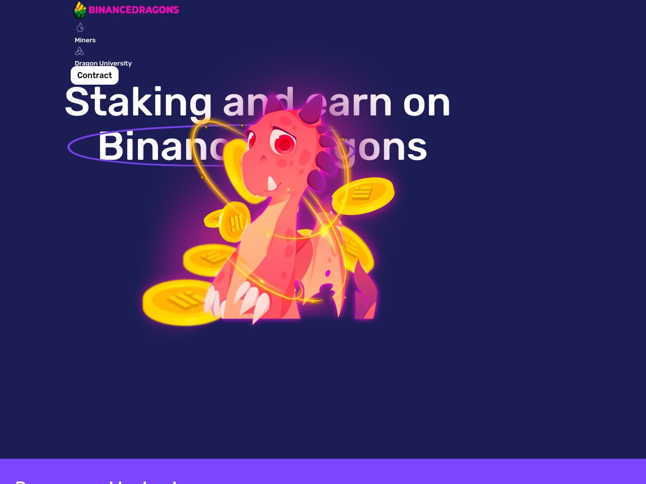 binancedragons.com screenshot alt-text