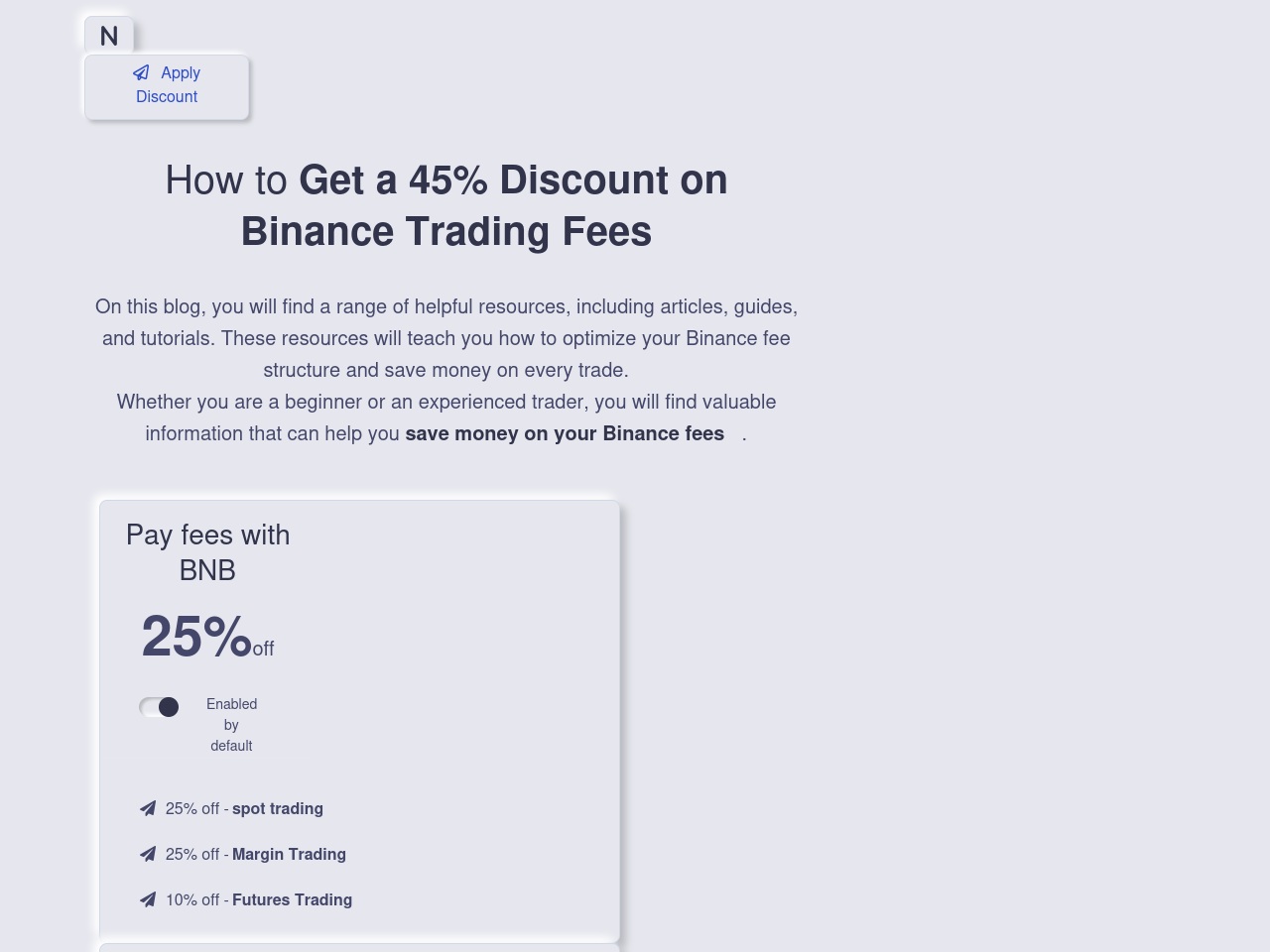 binancefee.com screenshot alt-text