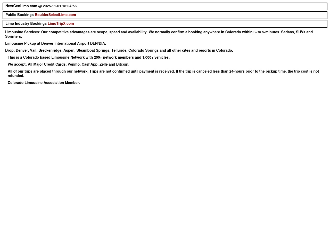 bitcoinlimousine.com screenshot alt-text