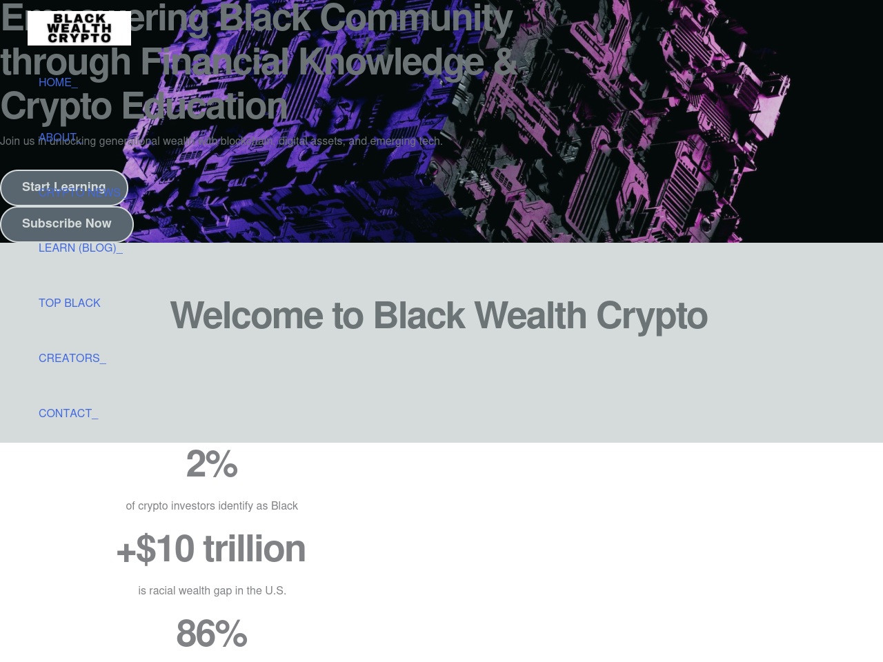 blackwealthcrypto.com screenshot alt-text