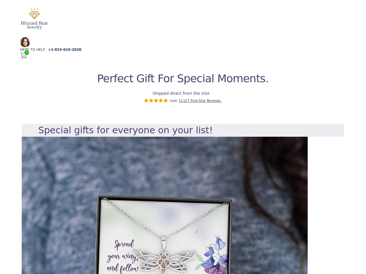 blizzardbearjewelry.com screenshot alt-text