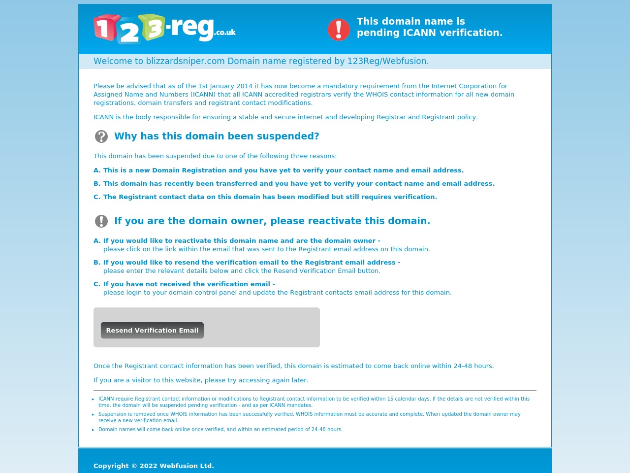 blizzardsniper.com screenshot alt-text