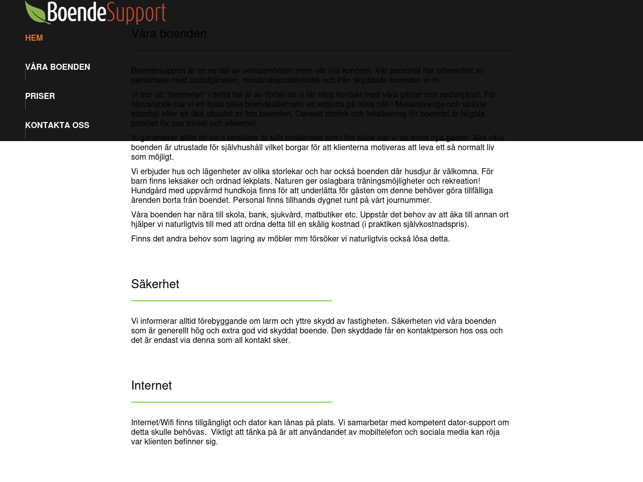 boendesupport.se screenshot alt-text