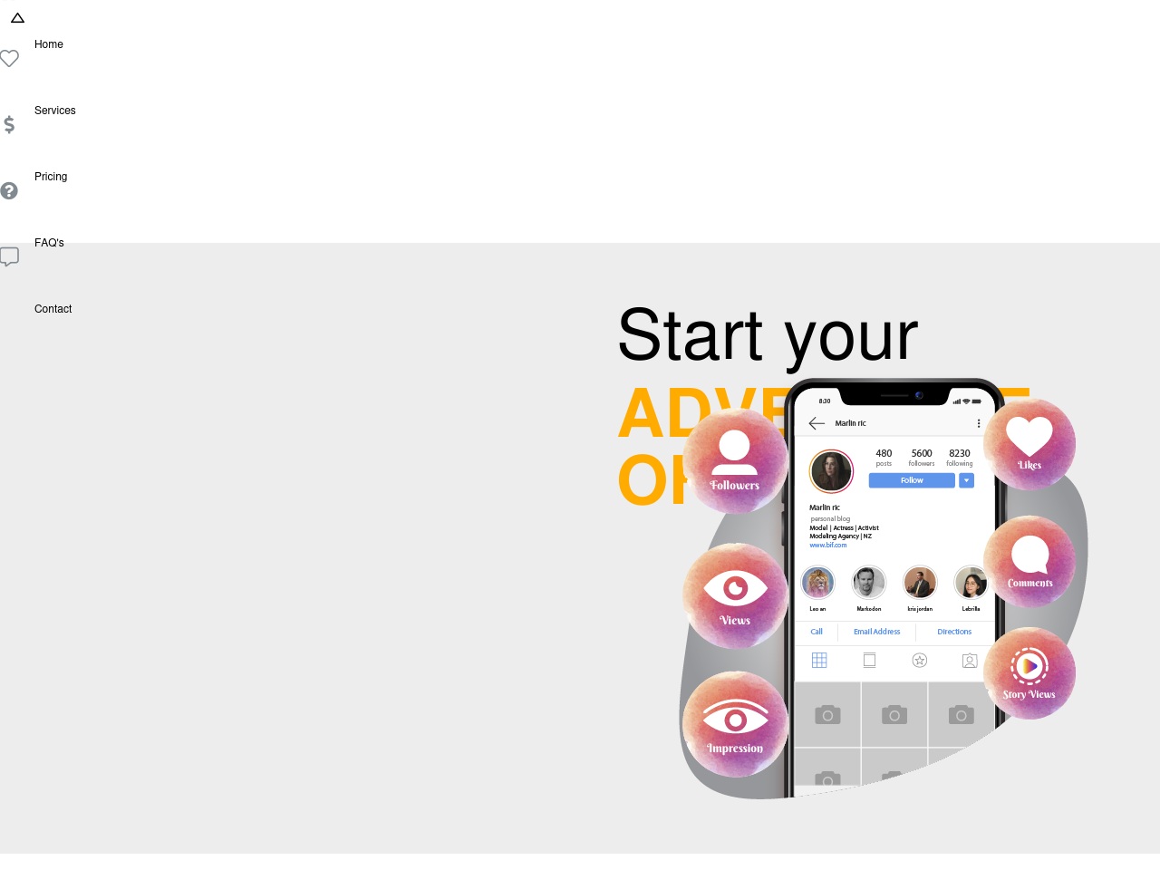buyinstagramfollowersnz.com screenshot alt-text