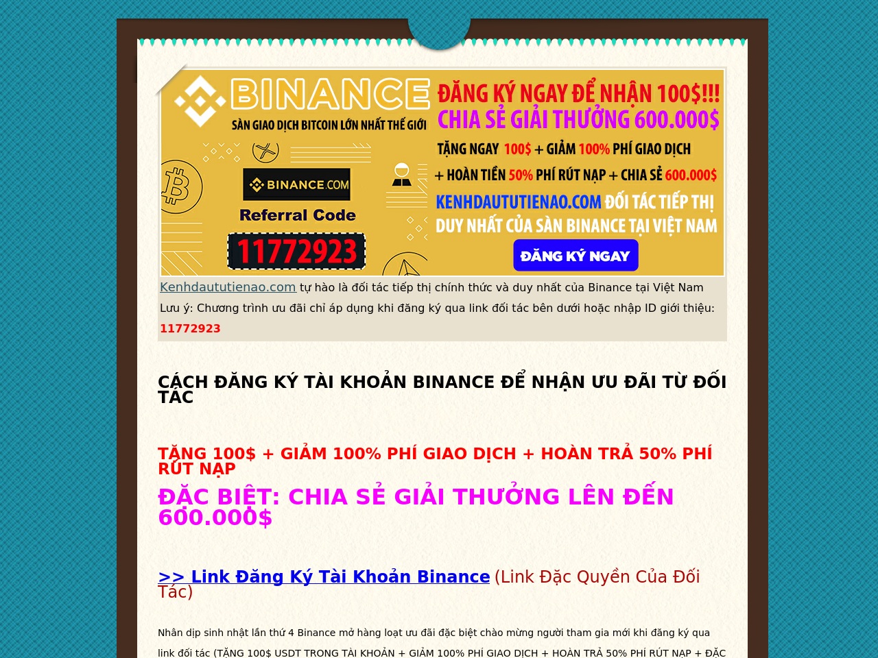 cachdangkybinance.site screenshot alt-text