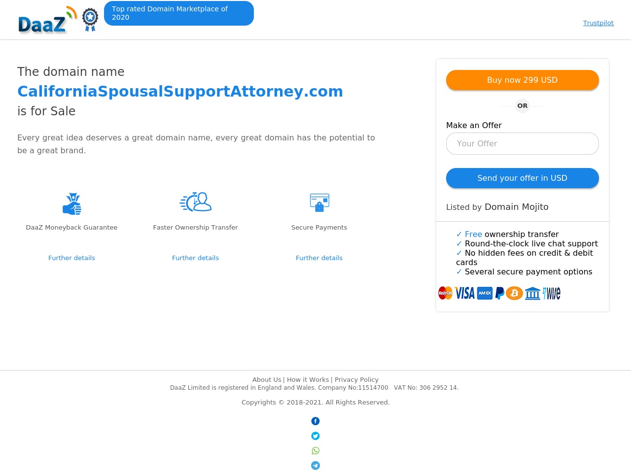 californiaspousalsupportattorney.com screenshot alt-text