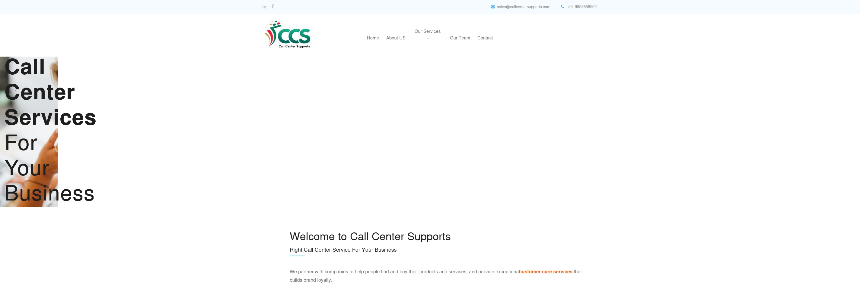 callcentersupports.com screenshot alt-text