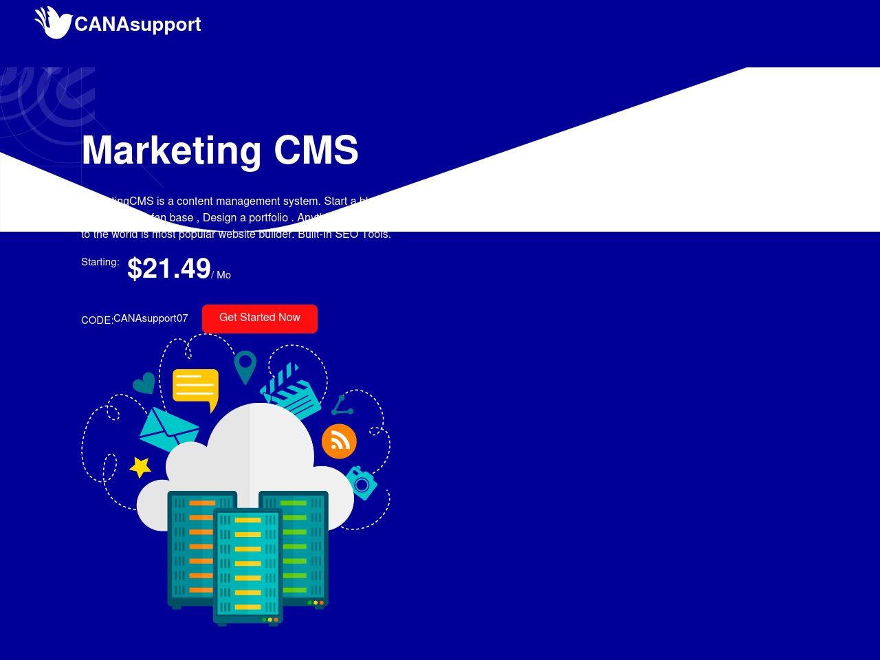 canasupport.com screenshot alt-text