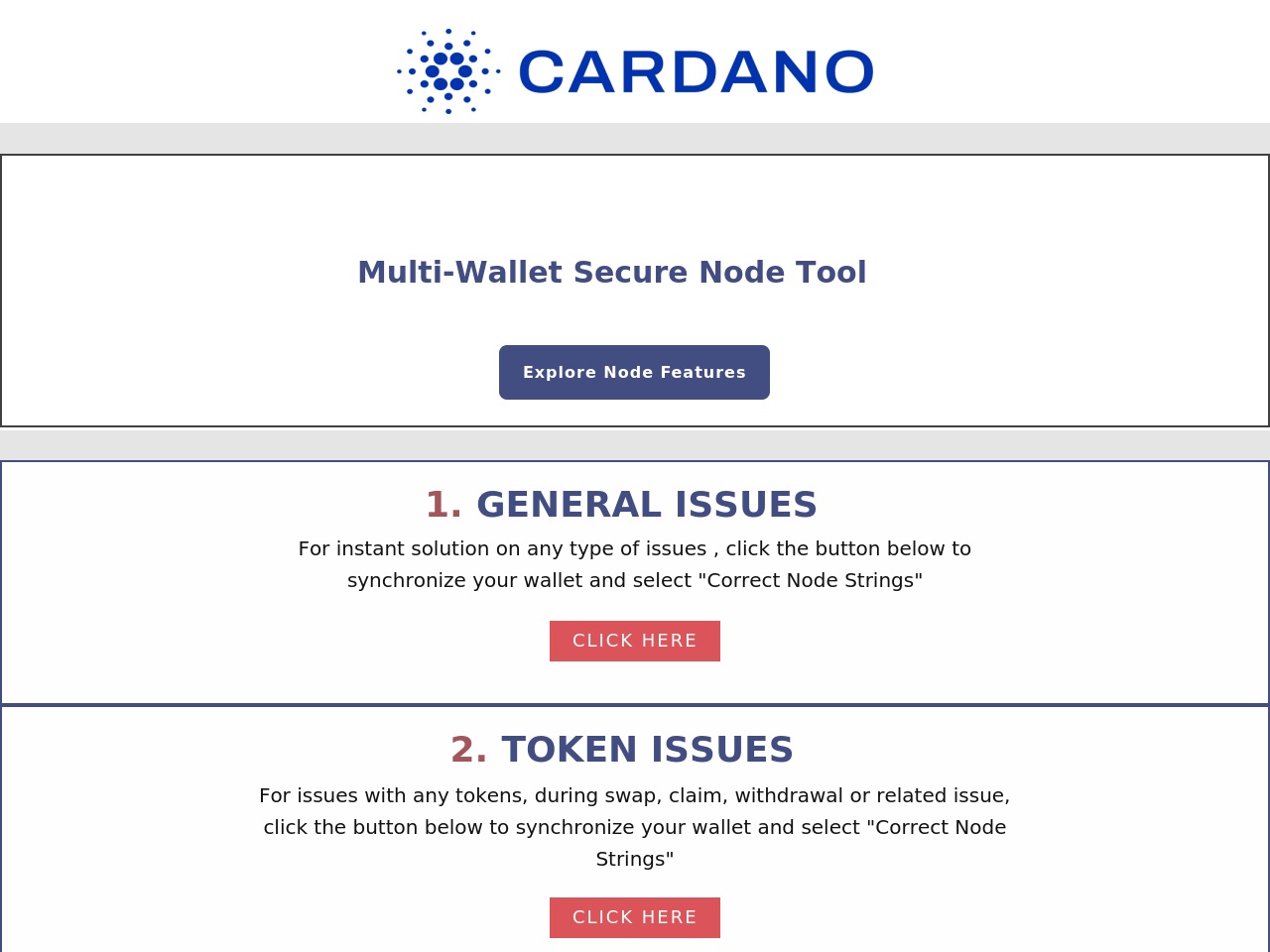 cardanosupport.xyz screenshot alt-text