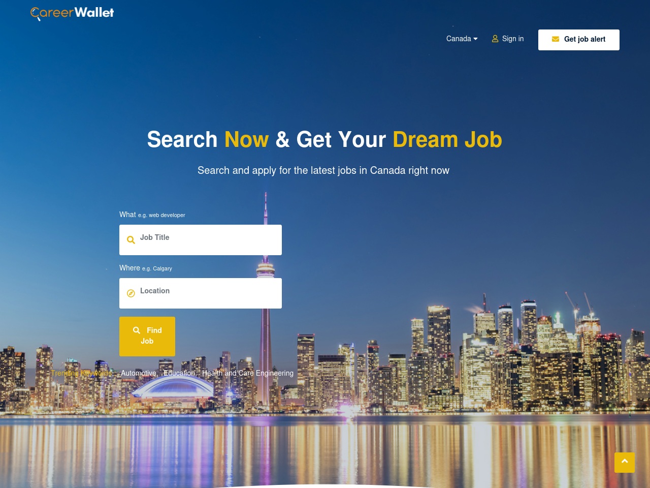 careerwalletcanada.com screenshot alt-text