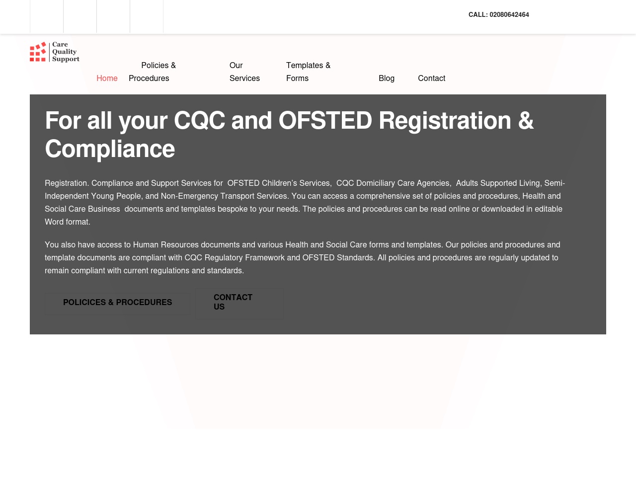 carequalitysupport.co.uk screenshot alt-text