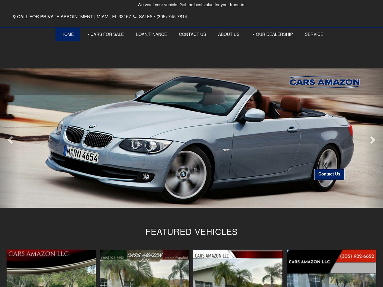 carsamazonllc.com screenshot alt-text