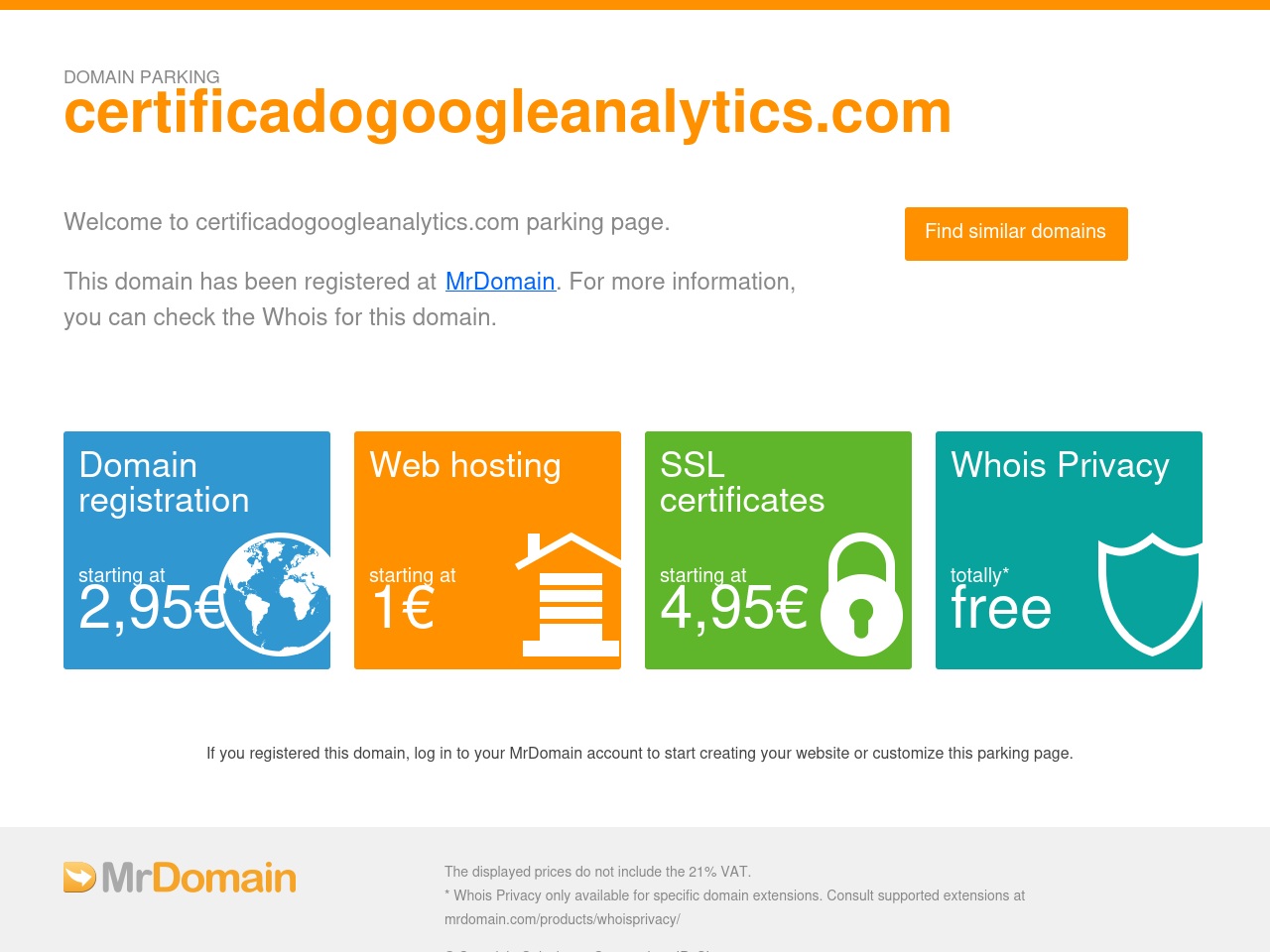 certificadogoogleanalytics.com screenshot alt-text