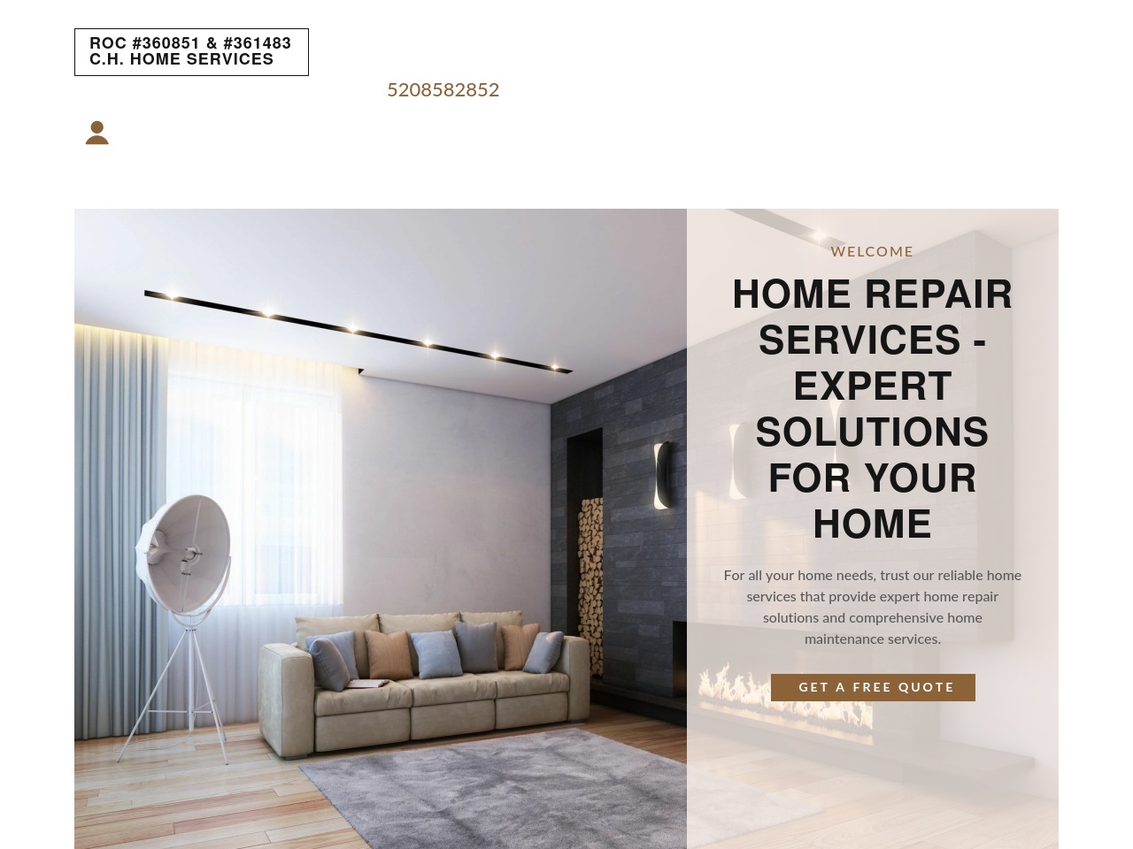 chhomeservices.com screenshot alt-text