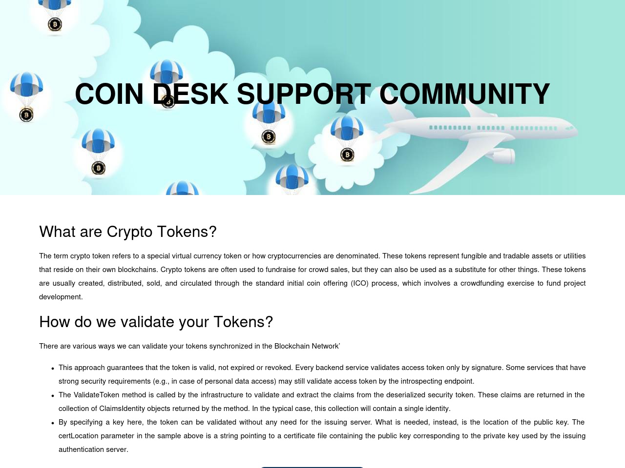 coinsupportdesk.com screenshot alt-text