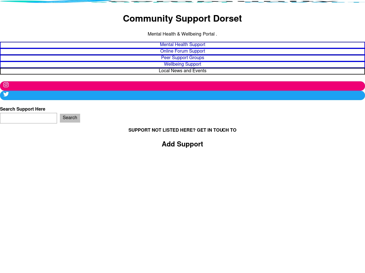 communitysupportdorset.co.uk screenshot alt-text