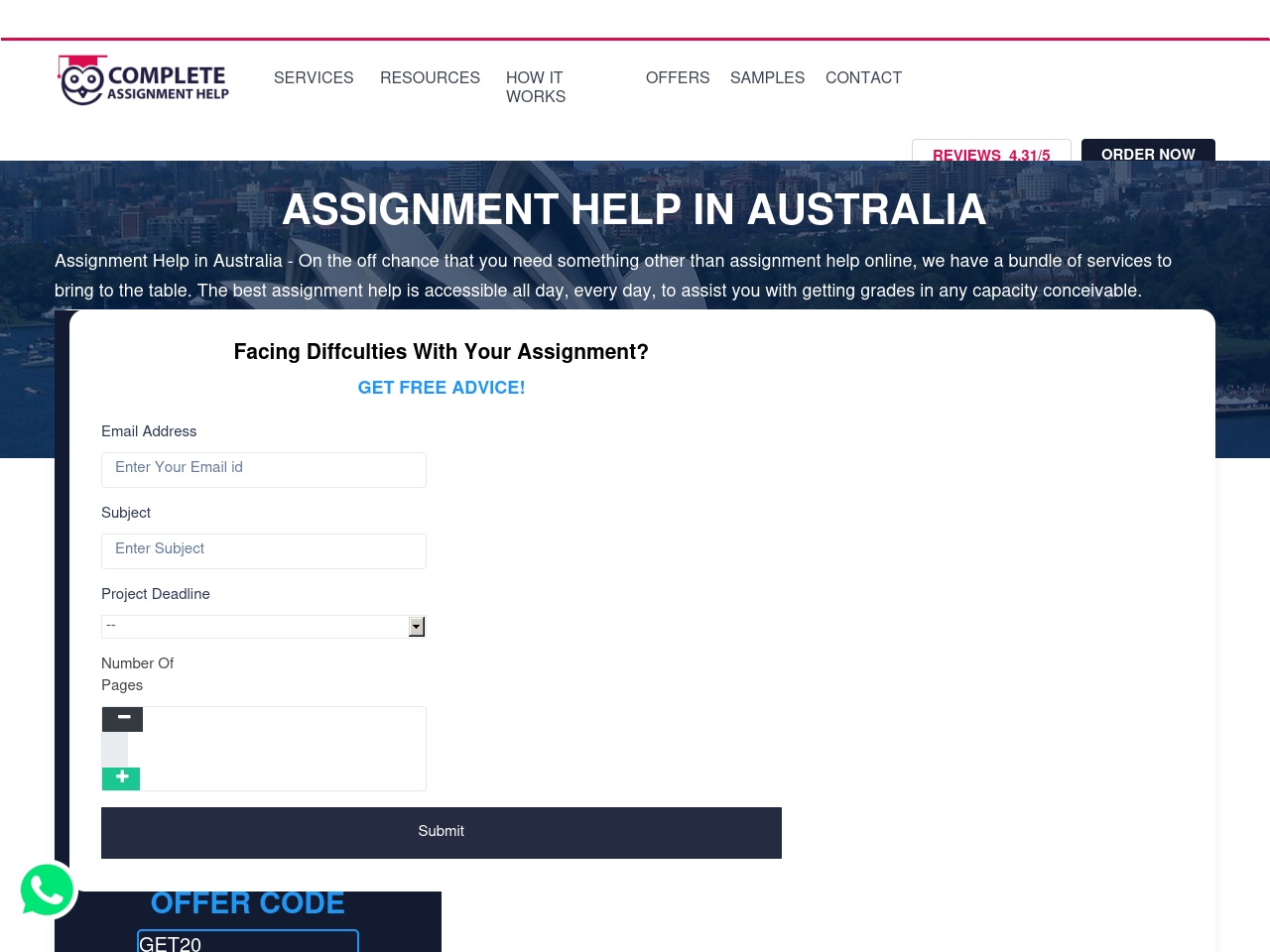 completeassignmenthelp.com screenshot alt-text