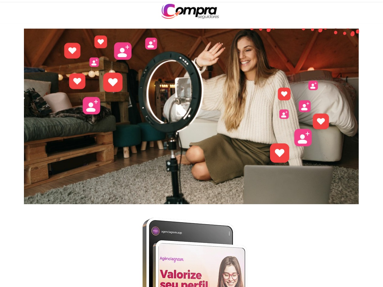 comprarseguidorinstagramcurtidas.com screenshot alt-text