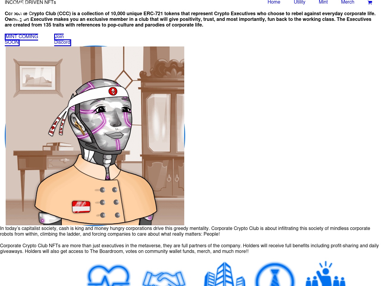 corporatecryptoclub.com screenshot alt-text