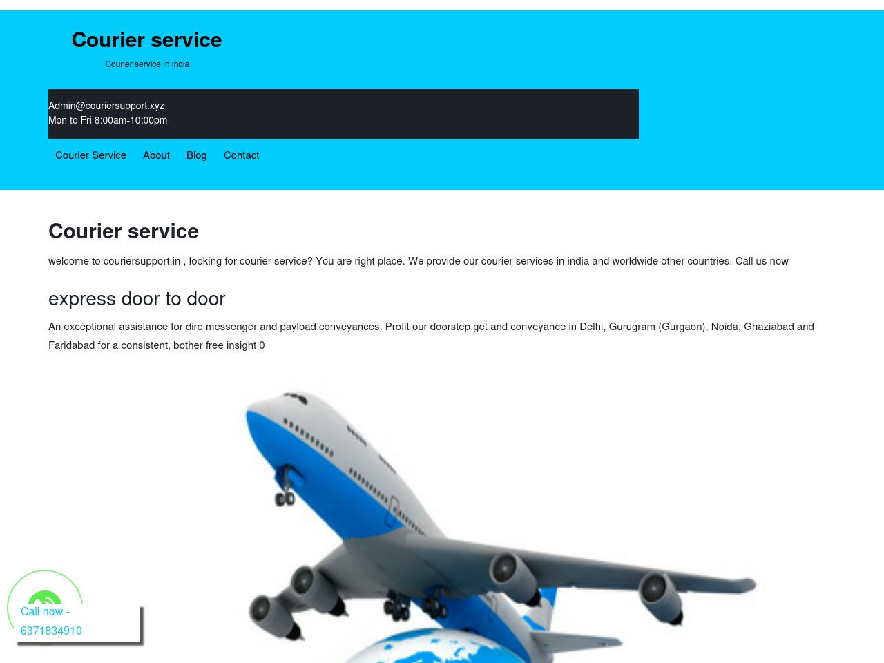 couriersupport.xyz screenshot alt-text