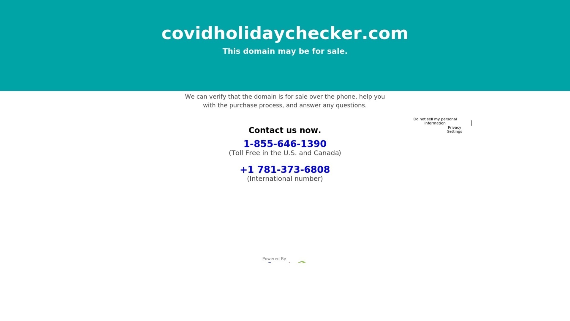 covidholidaychecker.com screenshot alt-text