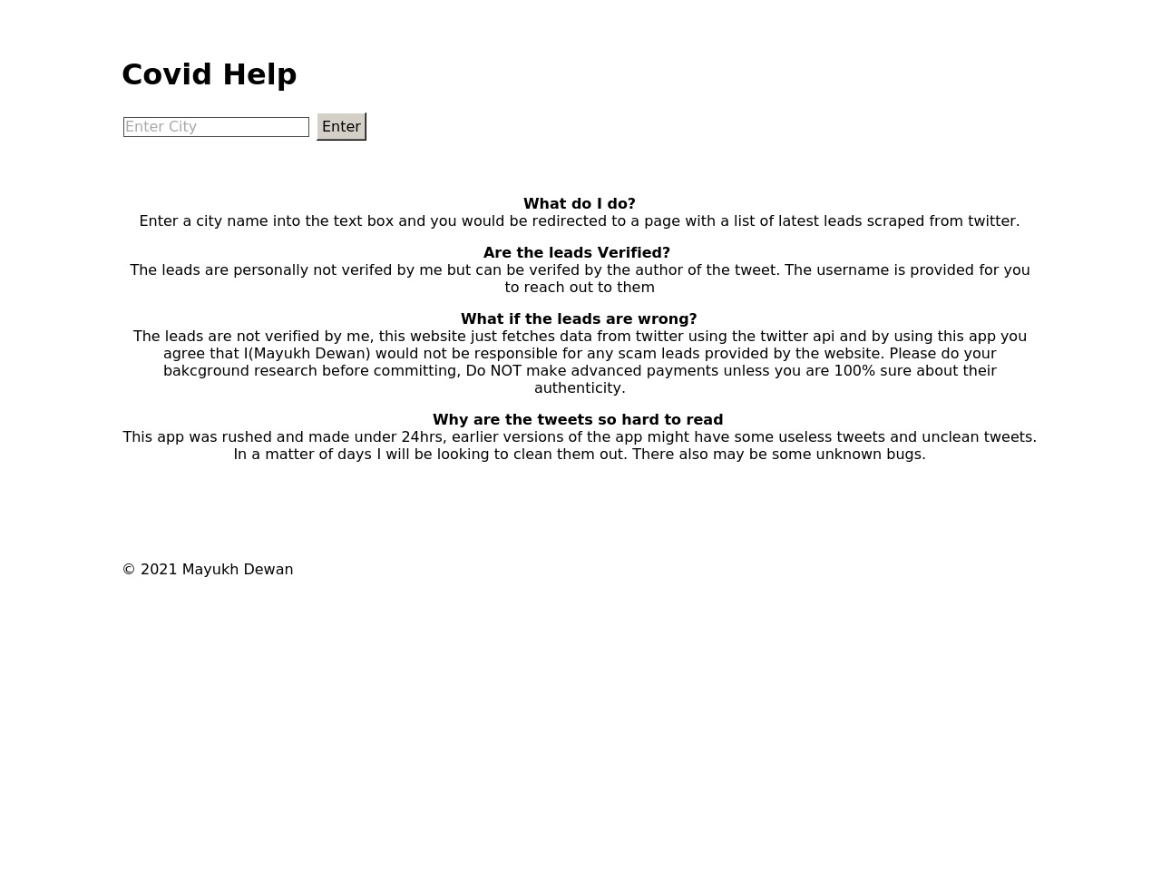 covidleadsindia.com screenshot alt-text